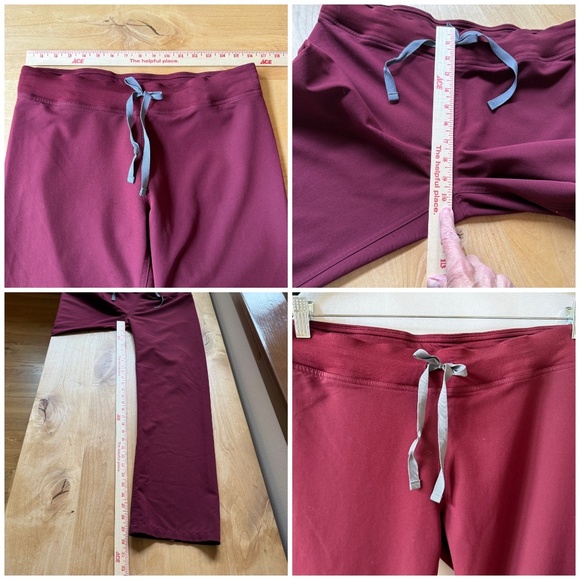 FIGS TECHNICAL COLLECTION SCRUBS SS V NECK TOP PULL ON DRAWSTRING WAIST PANTS S - Picture 5 of 11